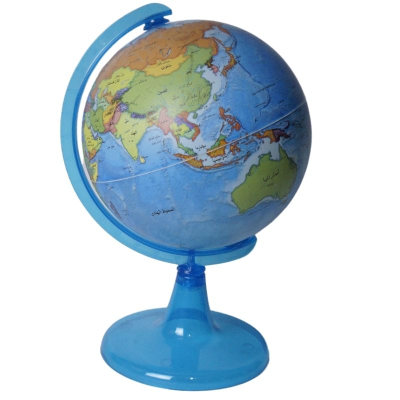 كرة أرضية باللغة العربية قطر 15 سم ديكور مكتب تعليم الأطفال الجغرافيا سافر حول العالم