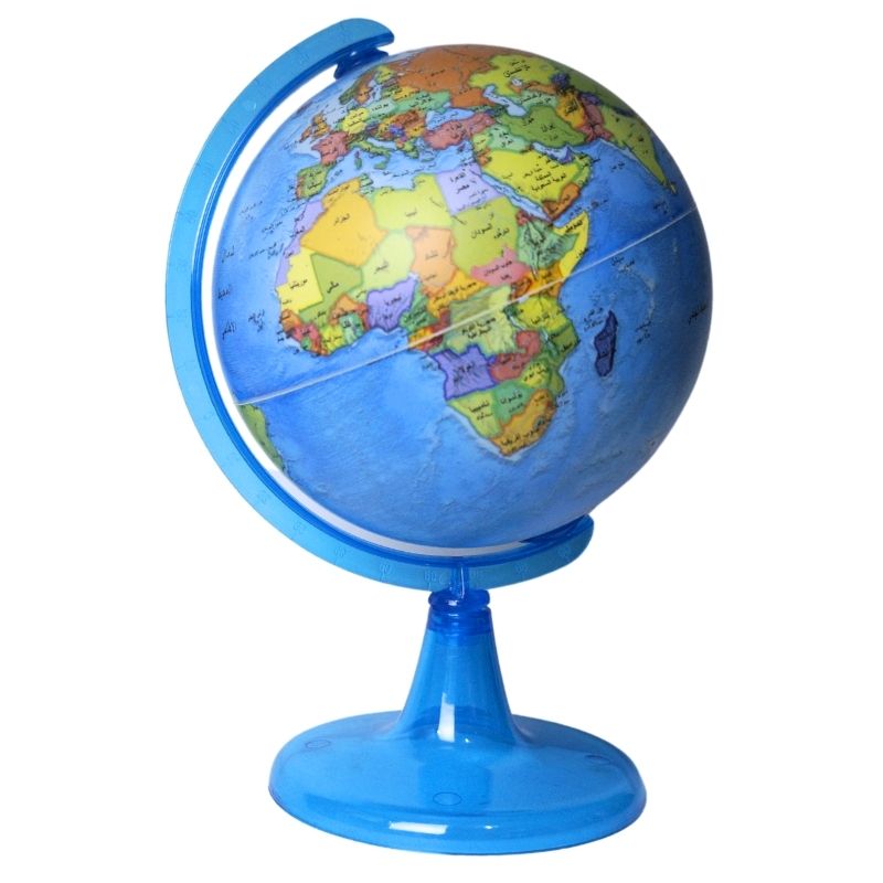 كرة أرضية باللغة العربية قطر 15 سم ديكور مكتب تعليم الأطفال الجغرافيا سافر حول العالم