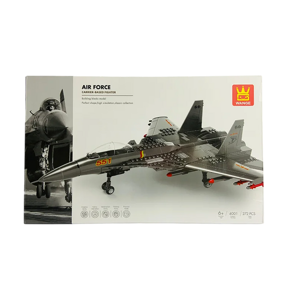 لعبة مكعبات طائرة القوات الجوية المكونة من 272 قطعة - طائرة جوية عسكرية ثلاثية الأبعاد للألعاب التعليمية التقنية للأطفال والكبار.، بلاستيك