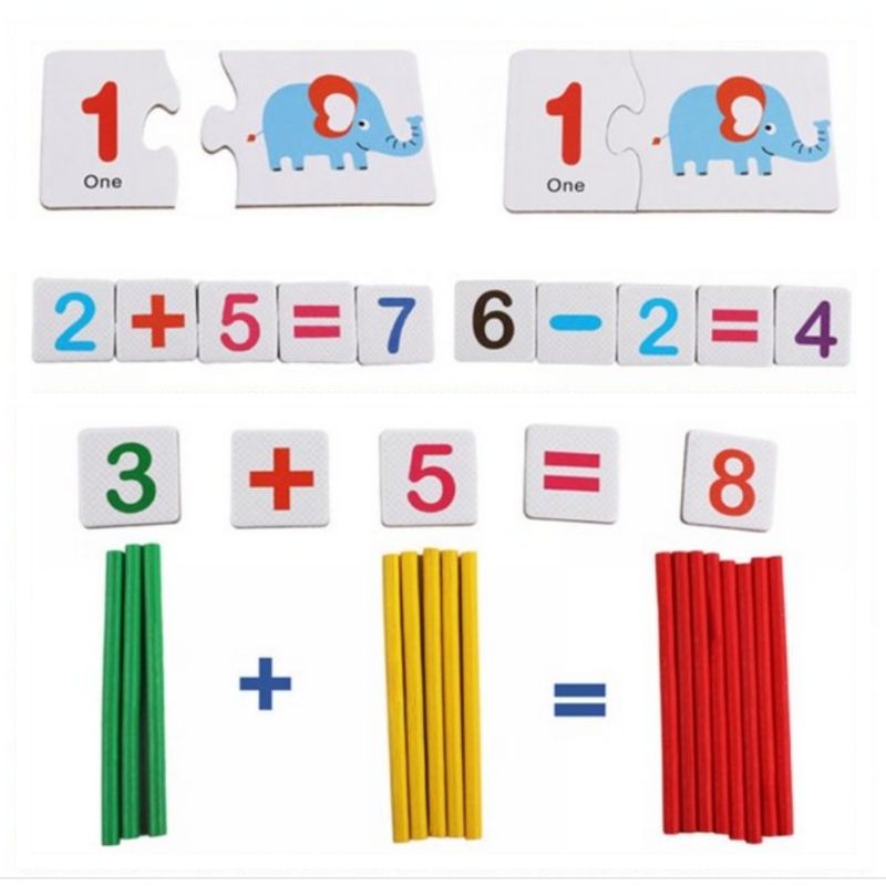 صندوق مطابقة للأطفال ، لعبة ألغاز مطابقة للأرقام للأطفال ألعاب مونتيسوري للأطفال